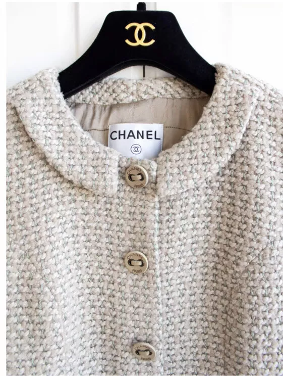 Chanel Vintage Suit Robe Manteau Armani Shirt. Sizep 42 Excellent Condition