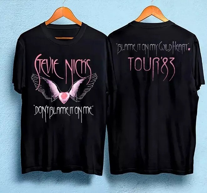 レア Stevie Nicks 1983年ツアーTシャツ Vintage 1983 Stevie Nicks Blame It On My Wild Heart Tour