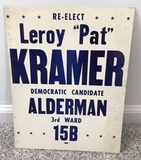 1940s POLITICAL POSTER Tonawanda Ny Western Ny Buffalo Actual Vtg sign