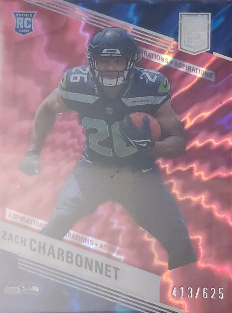 2023 Donruss Elite #199 Zach Charbonnet Aspirations Shimmer /625