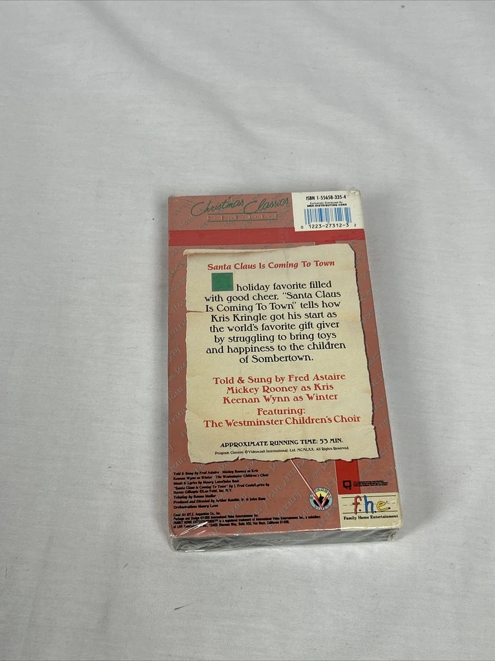 Santa Claus Is Coming To Town VHS Christmas Classics Series Sealed - Image 2 of 3