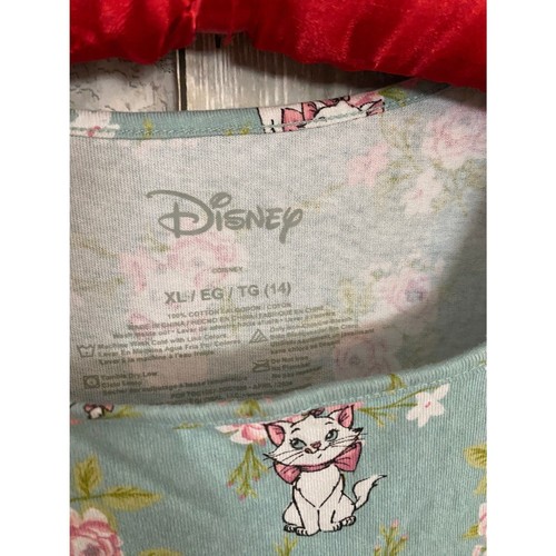 Disney girls aristocats Marie roses teal floral dress XL 14 - Picture 5 of 6