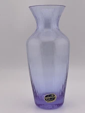 czech alexandrite glass vase 5 3/4"