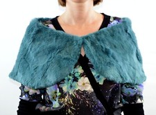 Pelliccia di coniglio Bolero, mantello, involucro, coprispalline per occasioni speciali. Donna. 