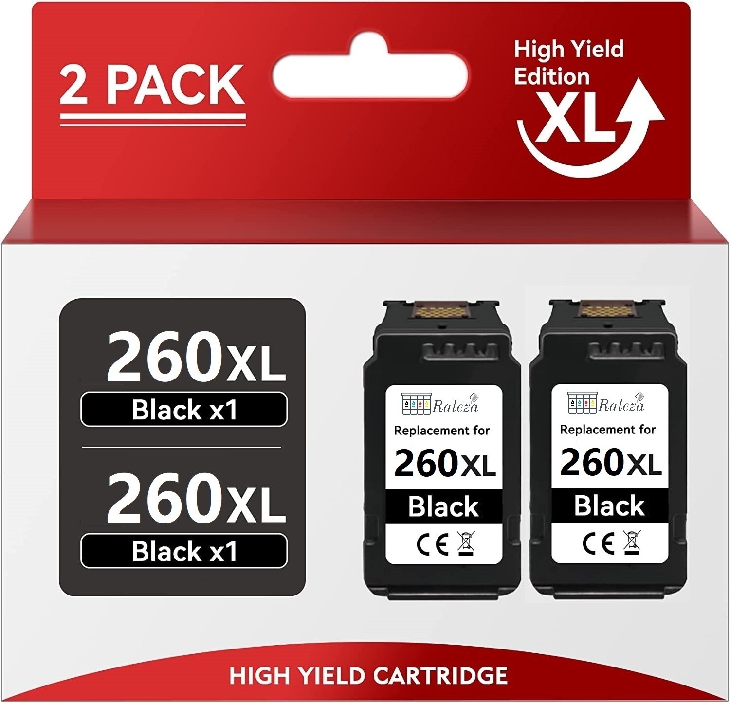 PG-260 XL Black Ink Cartridge Replacement for Canon PIXMA TS5320 TS5300 TR7020