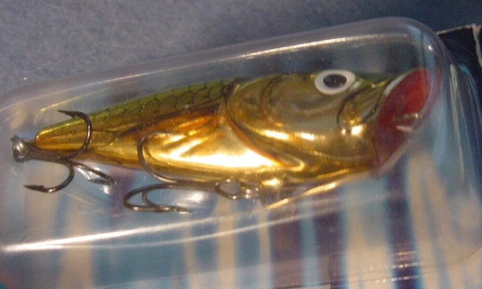 Лот из 2 ~ Salmo POP 6 Topwater 1/4 унции, без погремушек, P6 GMS Gold Metalic Shiner - Изображение 4 из 4