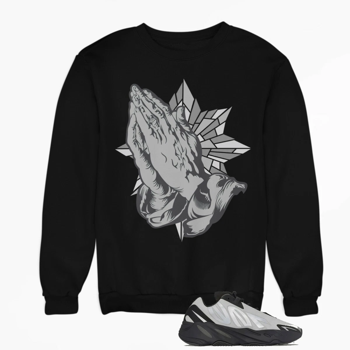 Blessed Sneaker Sweatshirt to Match Yeezy 700 MNVN Metallic eBay