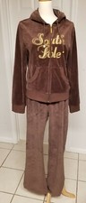 South Pole 90s Velvet Track Suit Brown 2pc. NWT WOMENS XXL