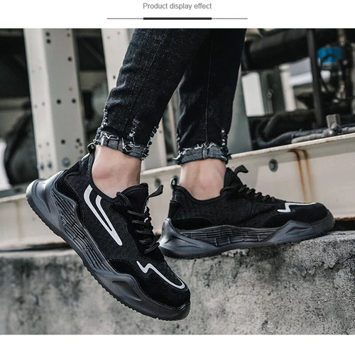 Herren Rutschfeste Arbeitsschuhe Pannensicher Turnschuhe Sicherheit Stahlkappe Stiefel - Bild 7 von 30