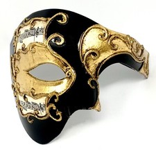 Men Phantom of The Opera Masquerade Party Mask for Halloween Mardi Gras