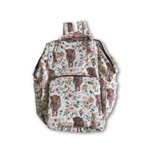 Highland Cow Diaper Bag Backpack