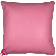 Semi PU Faux Leather Cushion With Removeable Insert Sofa Bed Scatter Decor Zip