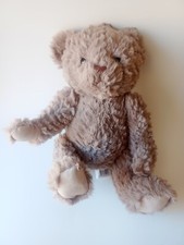 Walmart Plush Light Brown Lovey Soft Teddy Bear Stuffed Animal Tan Suede Paws