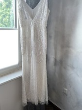 wedding dress 40 lace women new cape jacket i line