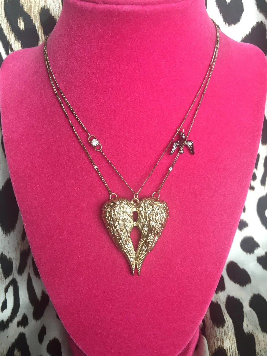 Betsey johnson angel wing best sale necklace