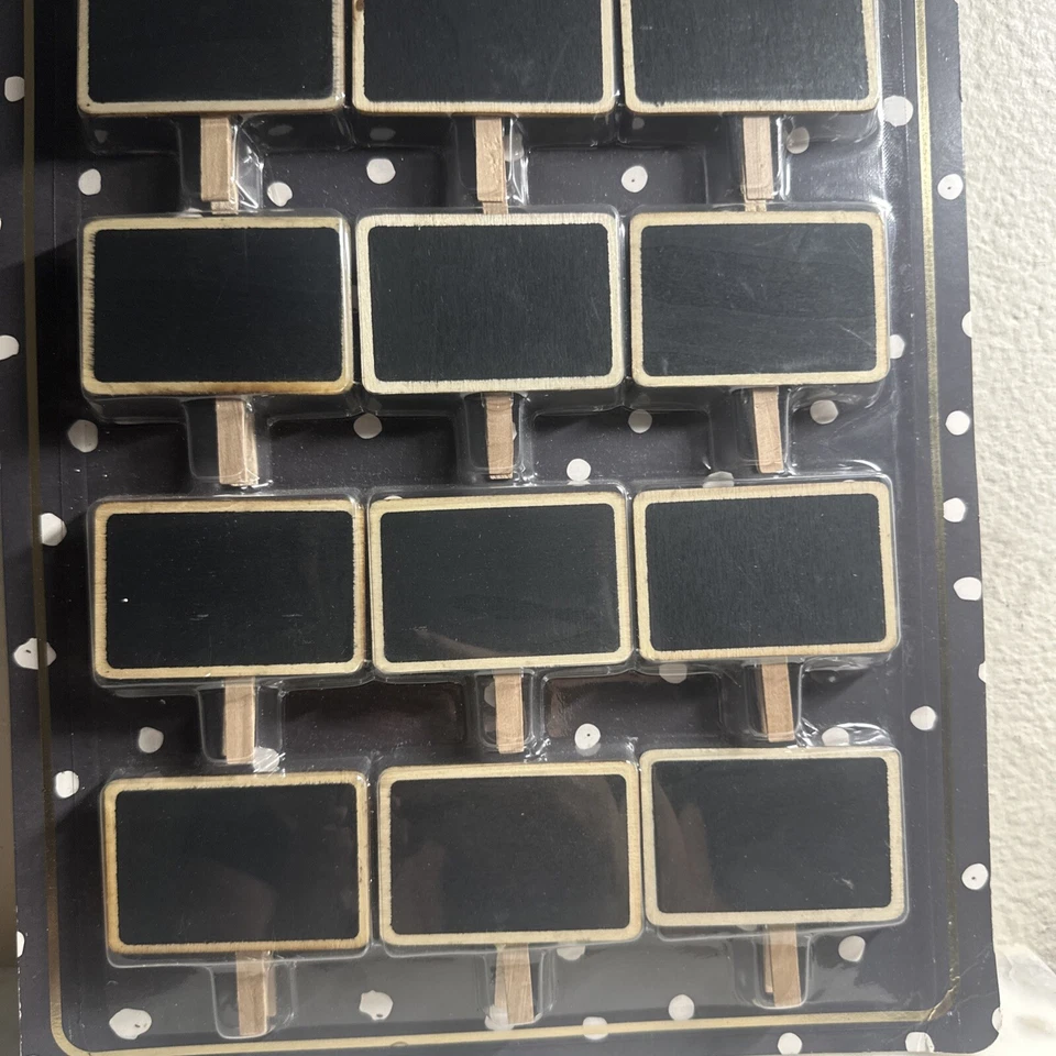 Wooden Chalkboard Clothespin Clips Black - Image 2 of 4