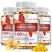 Ubiquinol CoQ10 - Powerful Antioxidant, Heart  Vascular Health, High Absorption