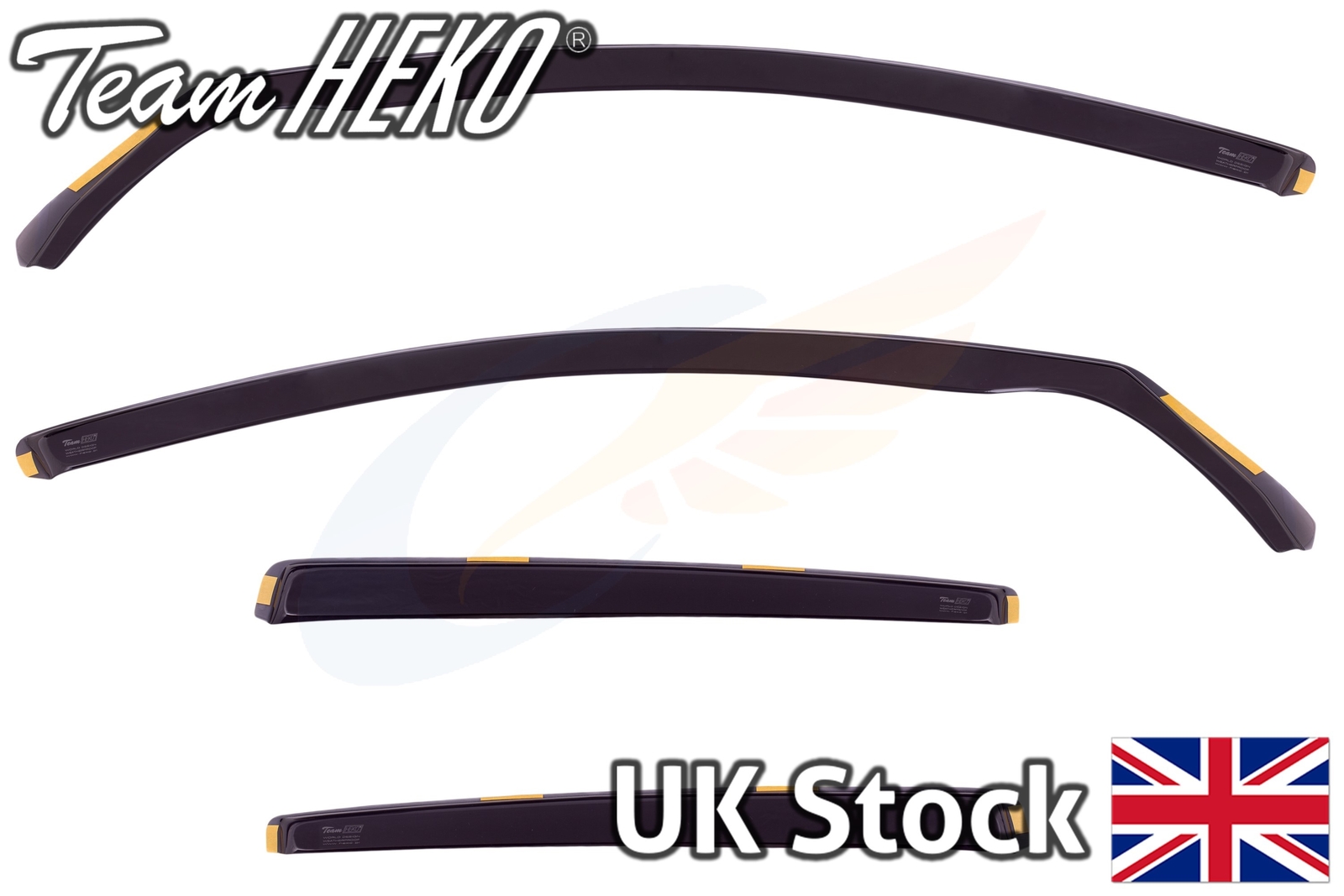 VW GOLF mk6 5doors Hatchback 20082012 4pc Wind Deflectors HEKO