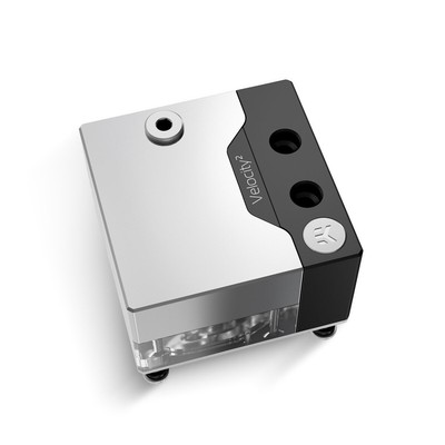 EKWB Quantum Velocity 2 DDC Pump/Reservoir 1700 CPU Block Combo, Nickel + Plexi