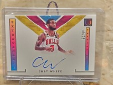 2023-24 Panini Impeccable Extravagance Autographs Coby White No. EA-CBW #48/75