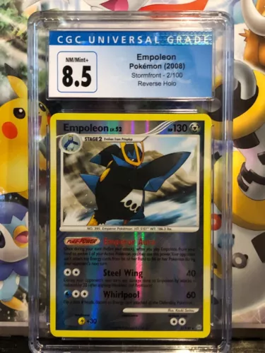 CGC 8.5 Empoleon Reverse Holo Stormfront 2/100 Pokemon Card