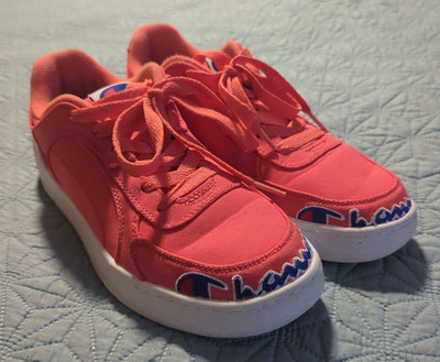 Champion Women's Super C Court Low Casual Shoes Groovy Papaya Sz 10