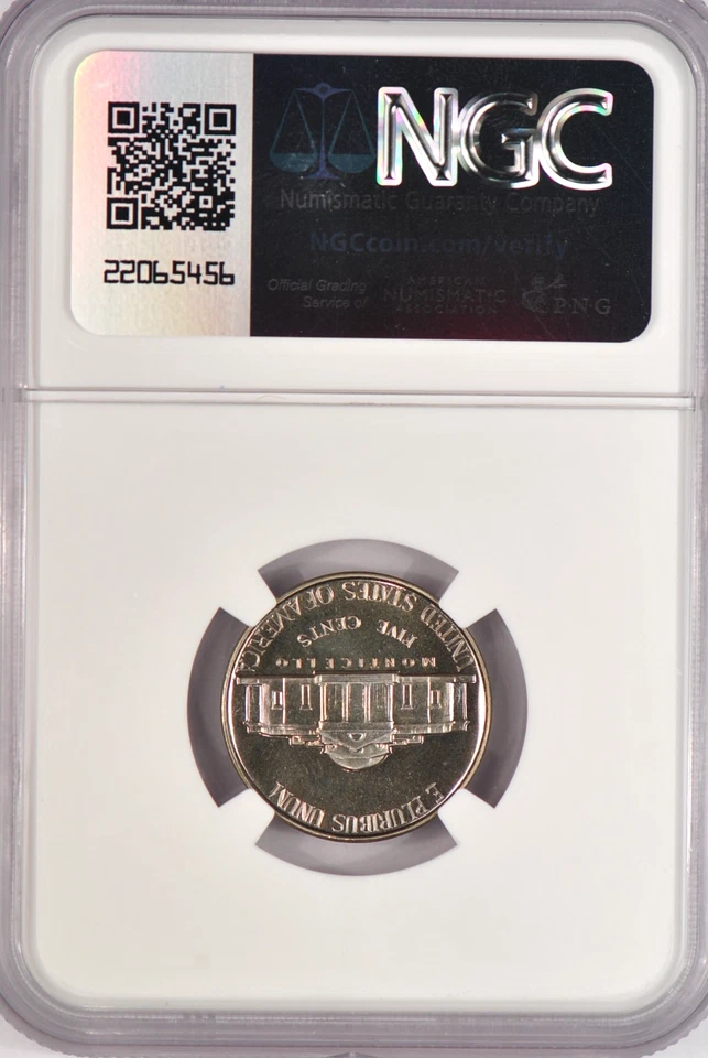 1952 Jefferson Nickel Proof NGC PF 68 PR68 Lightly Toned Coin 5C - Image 3 of 3