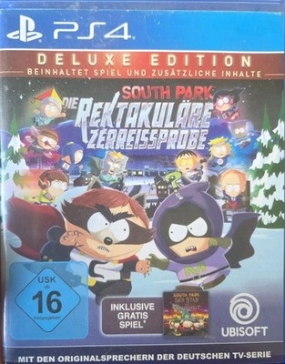 PS4 South Park Die rektakuläre Zerreißprobe Deluxe Edt DE mit Pappschuber Top Zu