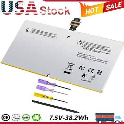 Battery DYNR01 for Microsoft Surface Pro 4 1724 12.3'' Tablet 38.2Wh G3HTA027H