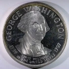 George Washington Sterling Silver Medal 500 Grains — Commemorative
