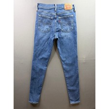 Levi's 720 High Rise Super Skinny Jeans Womens Blue Denim 28x29