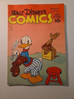 Dell Walt Disney's Comics and Stories #54. Abnormal staples. Beautiful book.