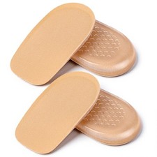 2 Pairs Height Increasing Gel Heel Inserts 1/2 Inch Soft Insoles for Men Women S