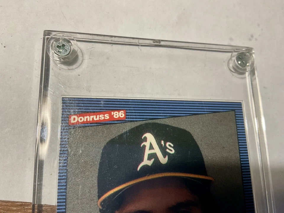 1986 年 Donruss 评级新秀 Jose Canseco #39 新秀 RC 状况完好 螺钉架 — 第 3/4 张图片