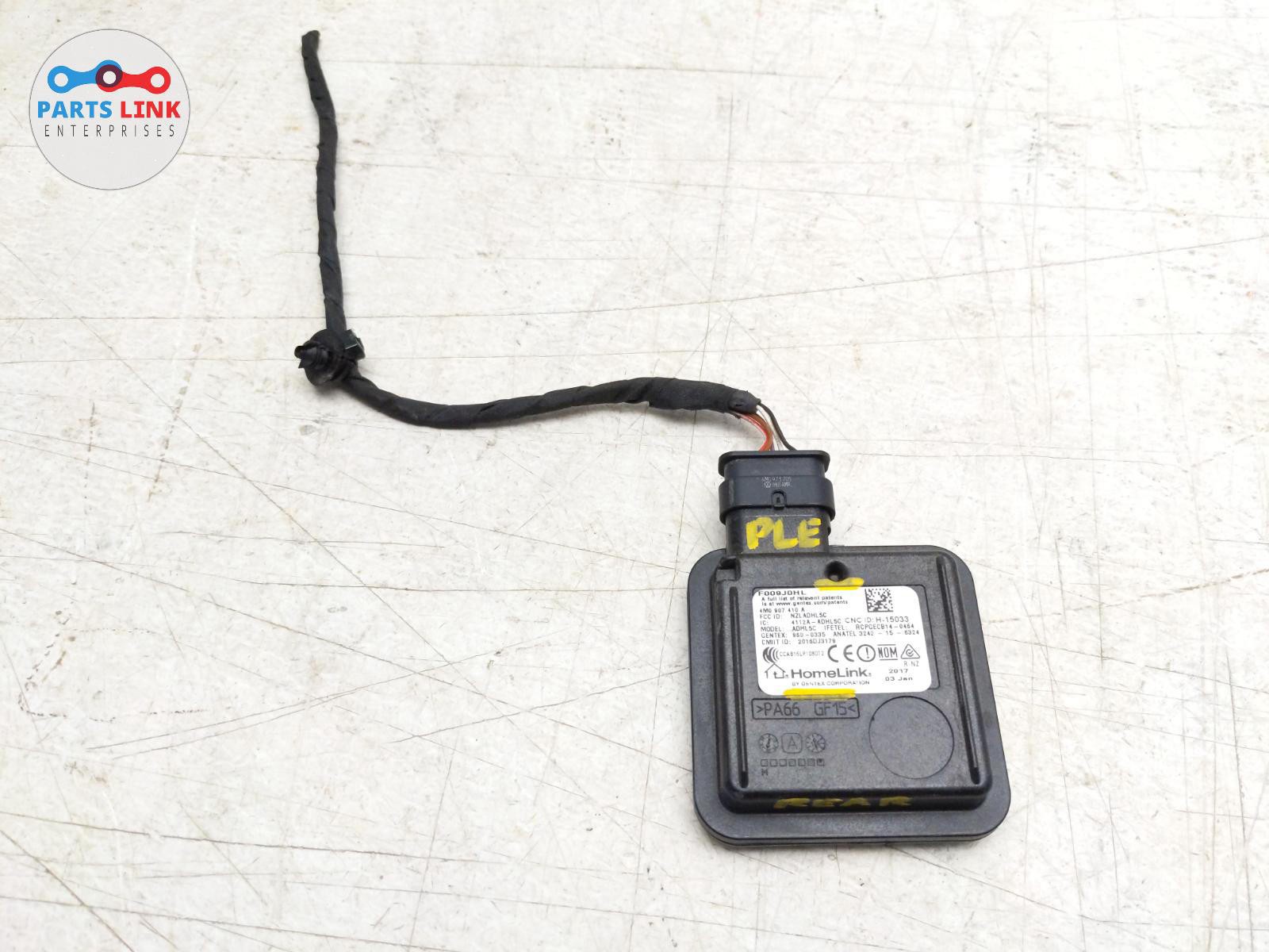 2016-20 BENTLEY BENTAYGA HOMELINK GARAGE OPENER CONTROL MODULE HARNESS PLUG 636