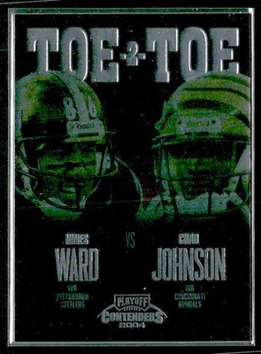 2004 Playoff Contenders #TT-35 Hines Ward / Chad Johnson Toe 2 Toe #/375