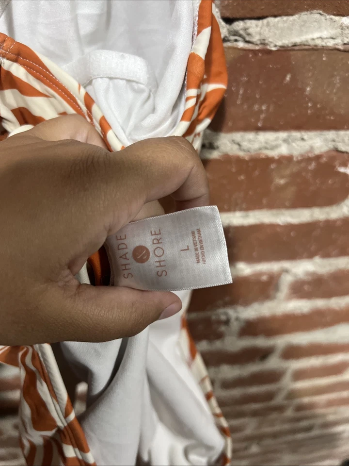 SHADE&SHORE 大号女式多色衬里无线连体泳衣 — 第 3/4 张图片