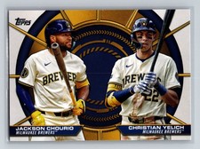 2025 Topps - Jackson Chourio / Christian Yelich #DD-18 - Dynamic Duos