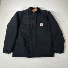 Carhartt C003-BLK Arctic Quilt Lined Traditional Coat Black Canvas Mens Small