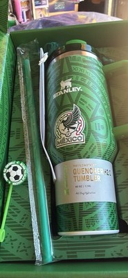 Limited Edition Mexico Stanley Cup. 40 oz with Straw Carry Case And Straw Topper