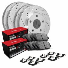 R1 Concepts Wguh2 72054 R1 Brake Rotors   D S   Silver W  Optimum Oe Pads