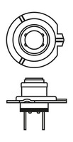 1X Bosch 1 987 301 423 GlüHlampe Fernscheinwerfer FüR Volvo Alfa Romeo Chrysler