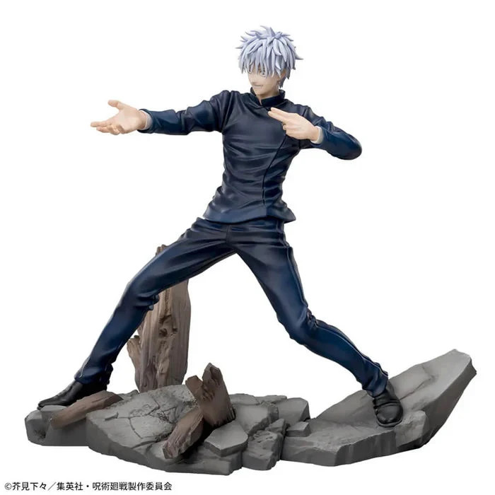 Figurine Satoru Gojo Luminasta avec posture dynamique de combat acharné - 4