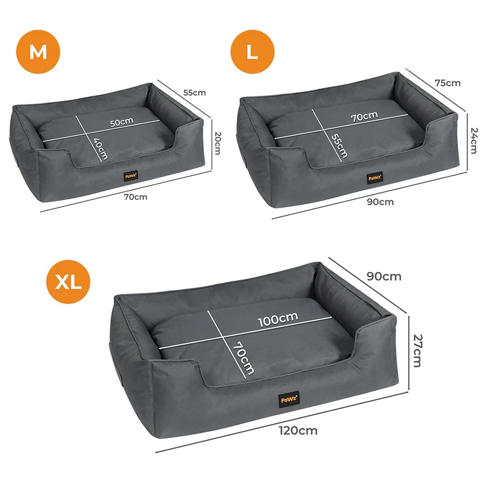 Pawz Waterproof Pet Dog Calming Bed Pet Sofa Orthopaedic Removable Washable - image 2 of 4