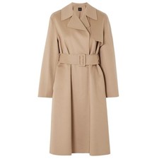 Theory Belted Beige Trench Overcoat Size XS