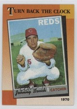 1990 Topps Turn Back the Clock Johnny Bench #664 HOF 1oa8