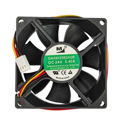 1 Pc. New DA08025B24UR DC24V 0.40A 80*80*25mm Chassis Fan 3Pin