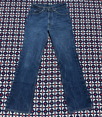 Vintage Levi s 517 Orange Tab Bootcut Jeans USA Made Dark Wash Men s 31x32