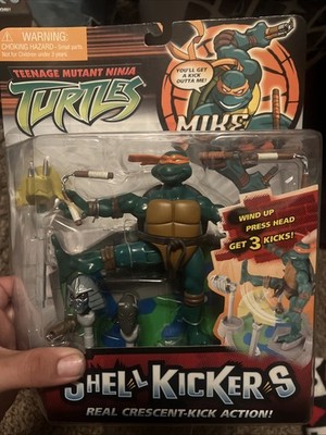 Teenage Mutant Ninja Turtles 5'' Shell Kickers Mike Michelangelo New Factory Seal