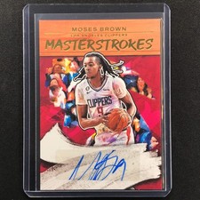 2022-23 Court Kings Moses Brown Masterstrokes Auto Gold 73/75